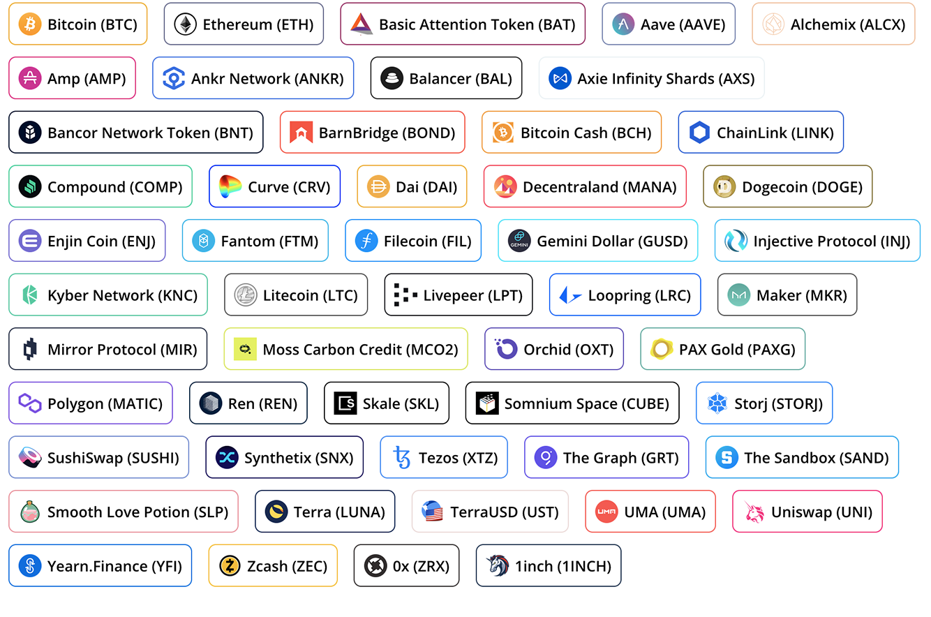 Accepted Cryptocurrency